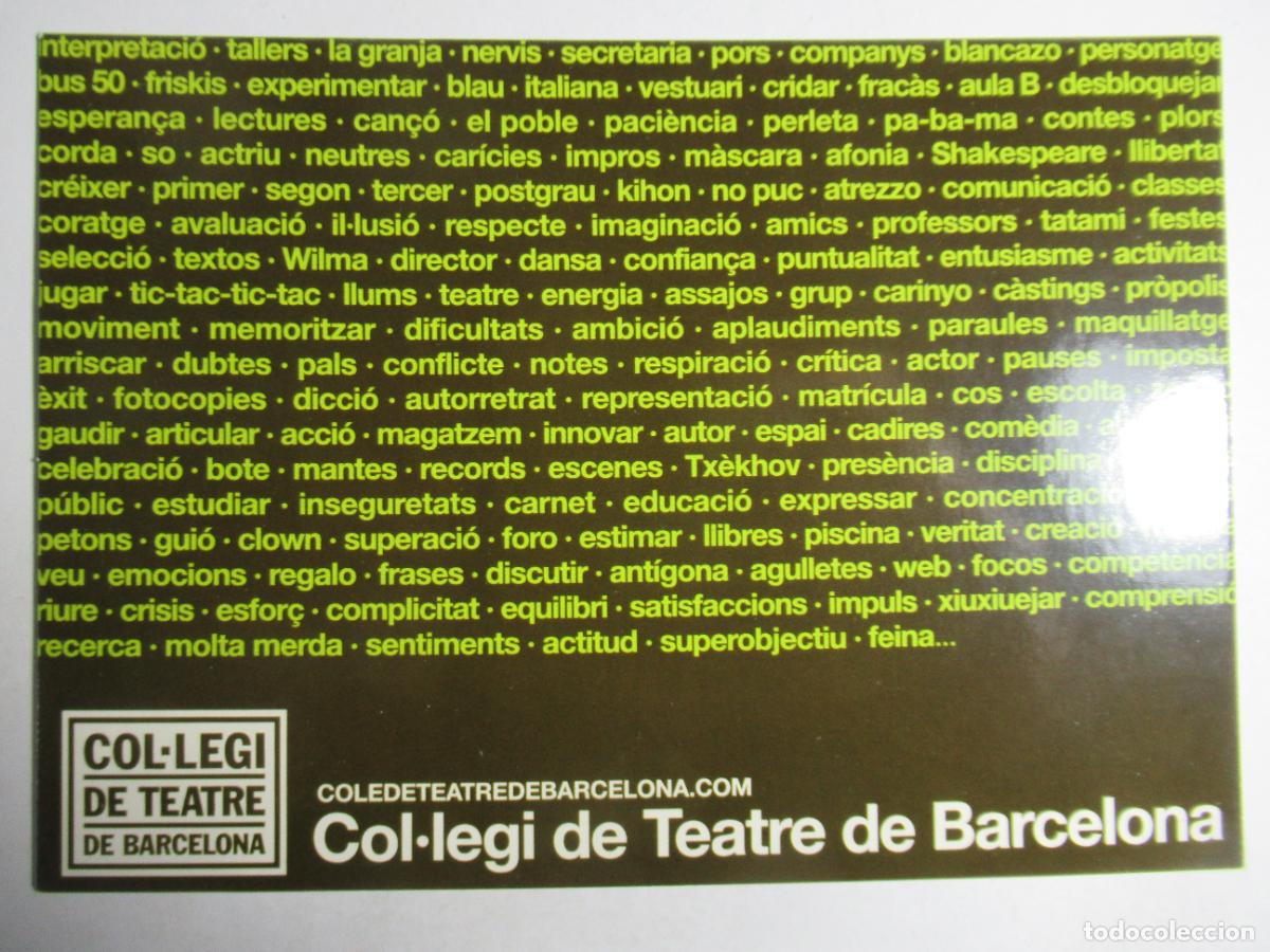Postales: Col.legi de Teatre de Barcelona