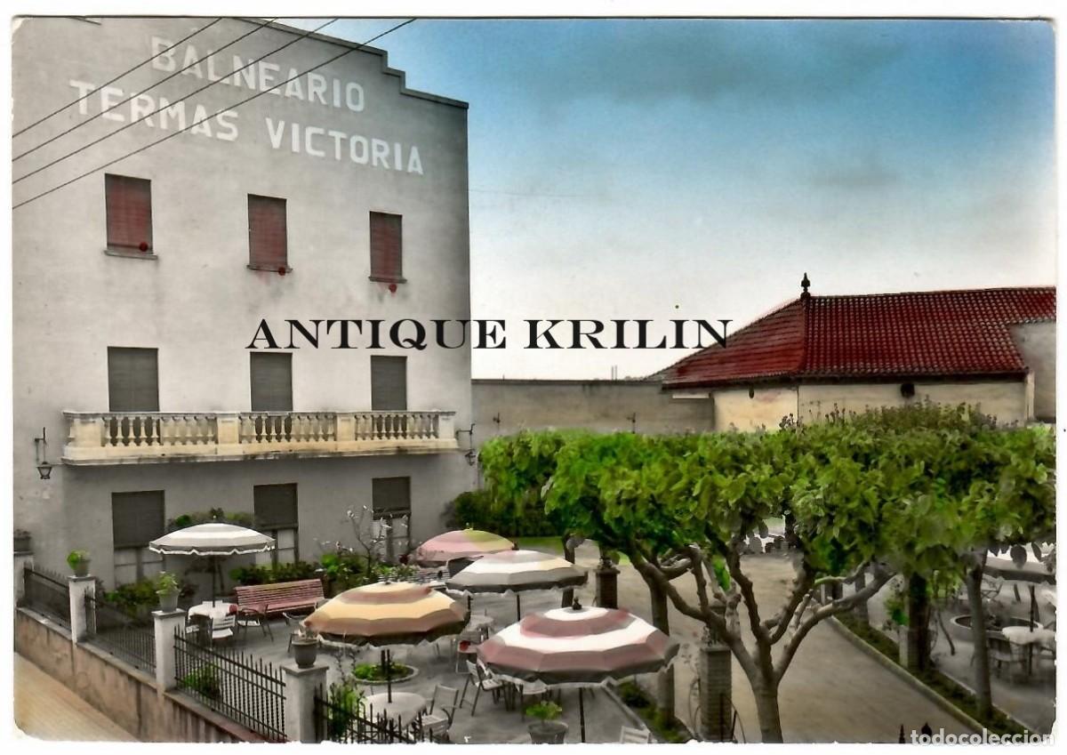 Postales: CALDAS DE MONTBUY N&ordm; 7 FACHADA BALNEARIO TERMAS VICTORIA / FOTO SOBERANAS / CIRCULADA