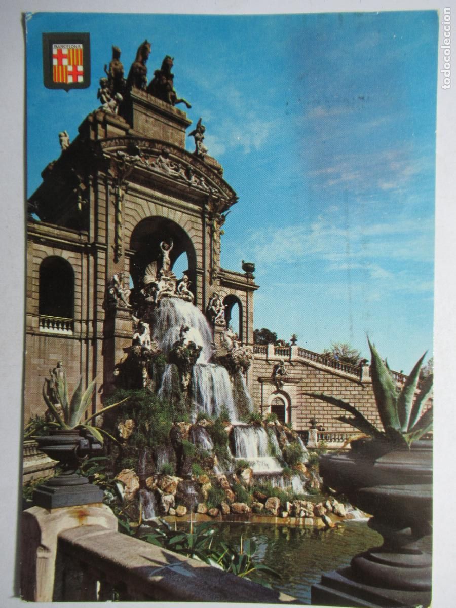Postales: Barcelona - Cascada del Parque de la Ciudadela - Foto 1