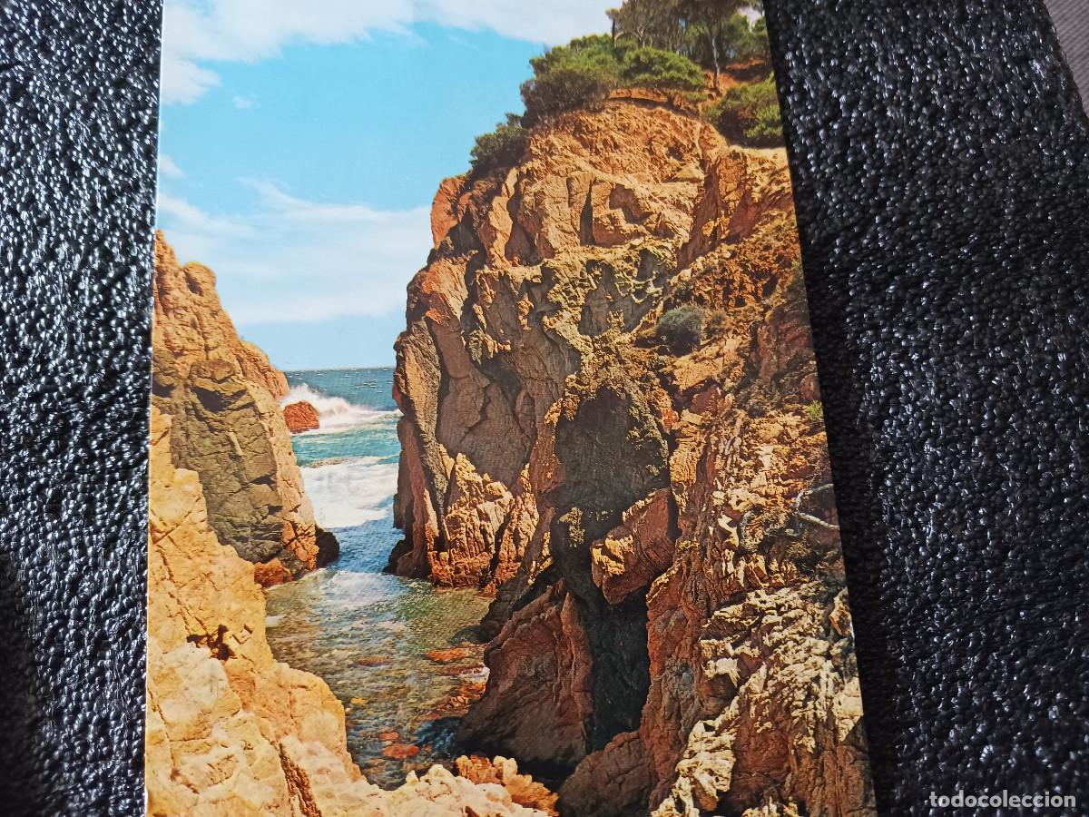 Postales: COSTA BRAVA - ACANTILADOS DE AIGUA XELIDA - GARRABELLA, circulada