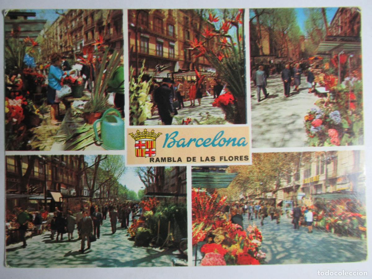 Postales: Barcelona - Rambla de las Flores - Foto 1
