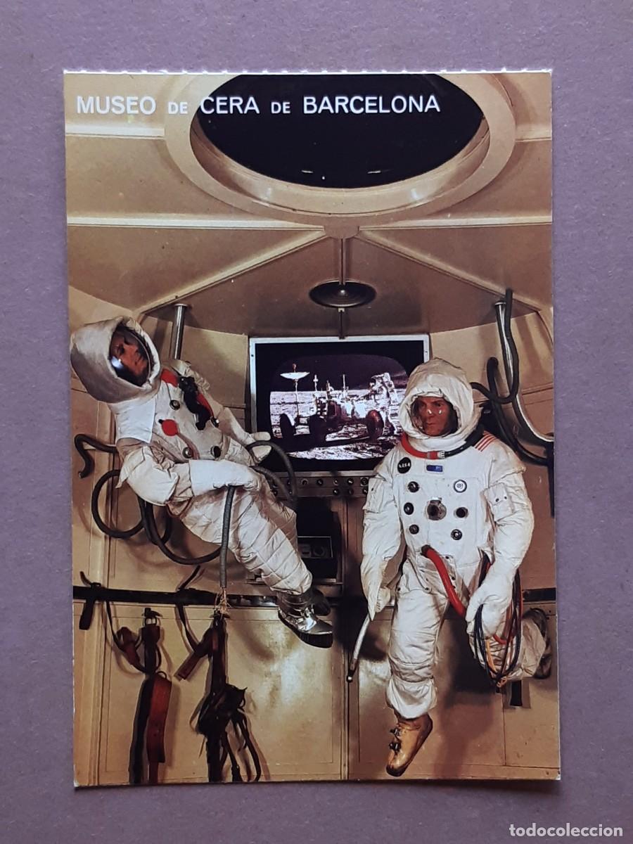Postales: POSTAL 315 C&Aacute;PSULA ESPACIAL. GAGARIN Y ARMSTRONG. MUSEO DE CERA DE BARCELONA. 1979. SIN CIRCULAR.