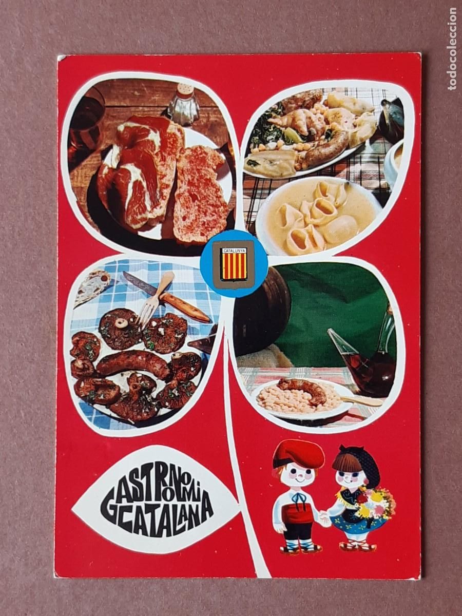 Cartoline: POSTAL 4887 FISA. PLATOS T&Iacute;PICOS. CATALUNYA T&Iacute;PICA. 1970. ESCRITA SIN CIRCULAR.