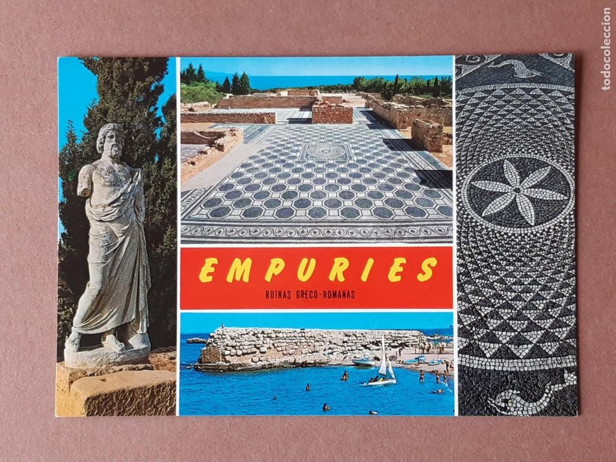 Postales: POSTAL 330 CATAL&Aacute;N IBARZ. ESCULAPIO. RUINAS ROMANAS. AMPURIAS. COSTA BRAVA. 1976. SIN CIRCULAR.