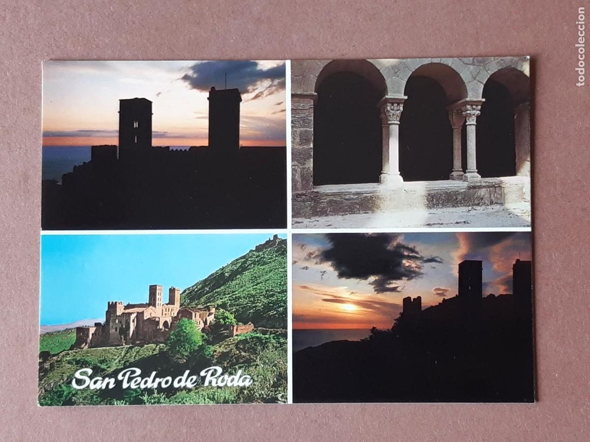 Cartoline: POSTAL 3405 INTERNACIONAL COLOR. MONASTERIO DE SANT PERE DE RODA. COSTA BRAVA. 1983. SIN CIRCULAR.