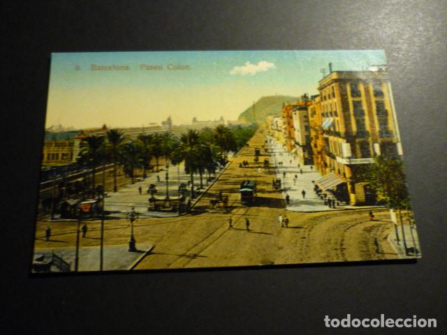 Postales: BARCELONA PASEO COLON - Foto 1