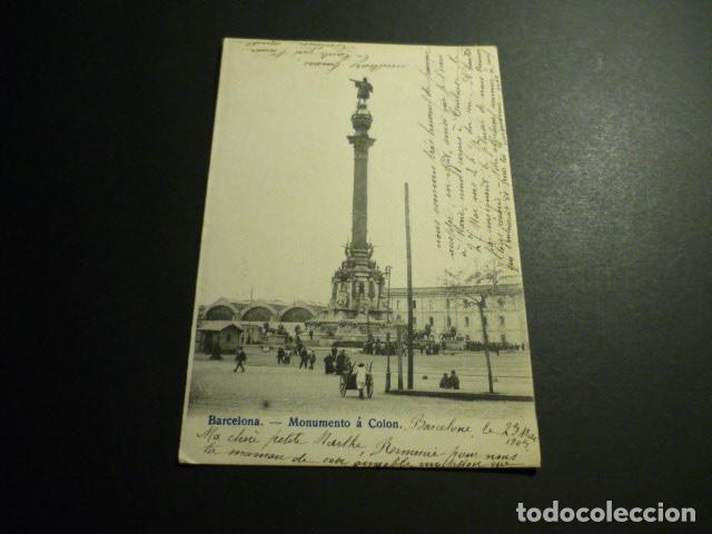 Postales: BARCELONA MONUMENTO A COLON - Foto 1