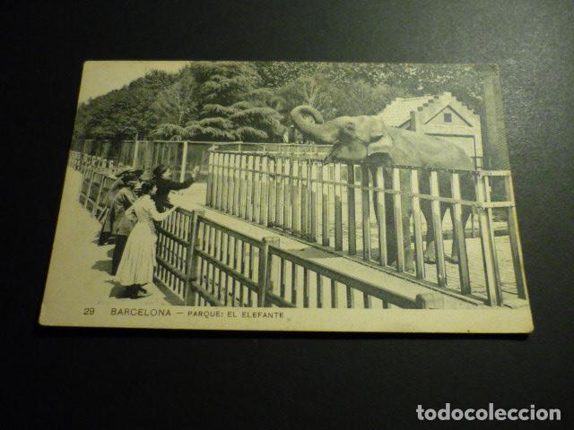 Postales: BARCELONA PARQUE EL ELEFANTE - Foto 1