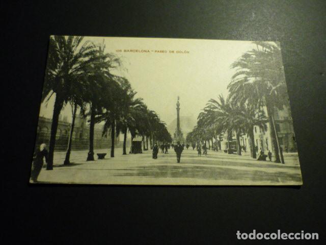 Postales: BARCELONA PASEO DE COLON - Foto 1