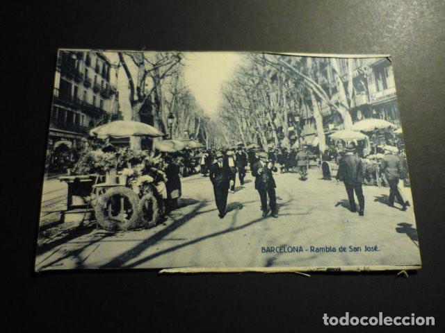 Postales: BARCELONA RAMBLA DE SAN JOSE - Foto 1