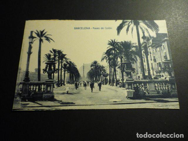 Postales: BARCELONA PASEO DE COLON - Foto 1