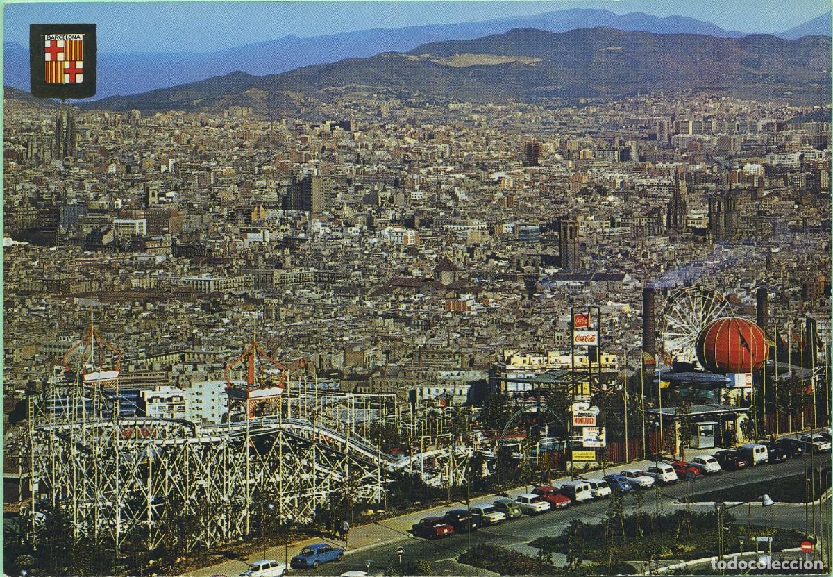 Postales: N&ordm; 5547-BARCELONA. Vista panor&aacute;mica desde Montjuich. Sin circular. ED. COMERCIAL ESCUDO DE ORO