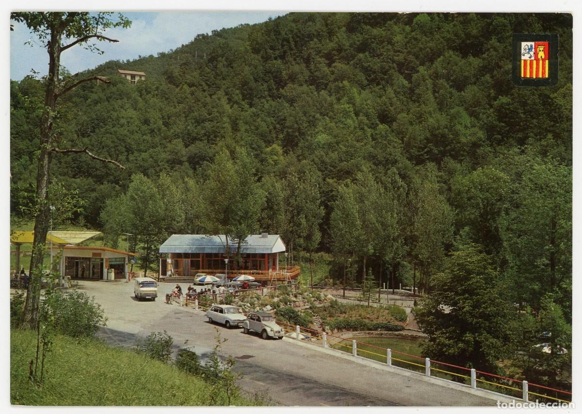 Cartes Postales: m09933 campelles llac estacio servei 1968 escudo de oro n&ordm;3585 escrita 2cv furgo renault 16