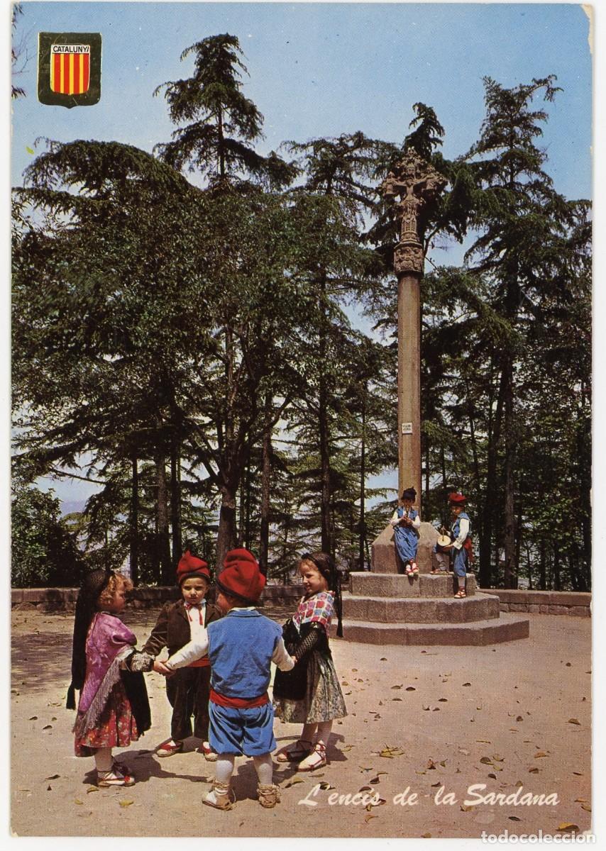 Cartoline: m09957 Catalunya Tipica Creu de terme l'encis de la sardana 1964 escudo de oro n&ordm;1337 escrita