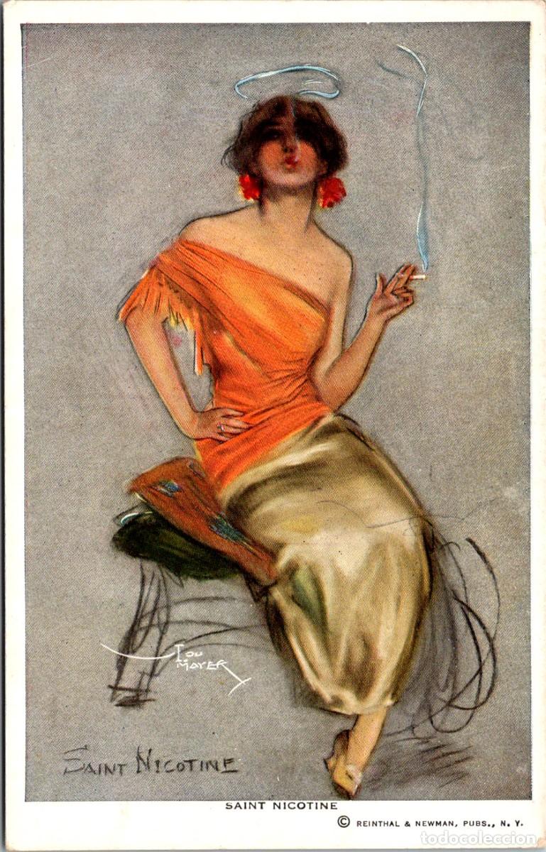 Postales: Saint Nicotine - Lou Mayer - (c) Reinthal & Newman, N. Y. n&ordm; 425 - 140x89mm