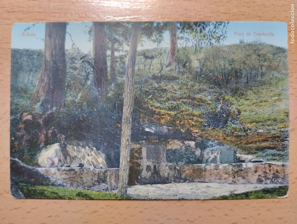 Postales: RIBAS. FONT DE CAPDEVILA. ED. MIQUEL A. SERRA. - Foto 1