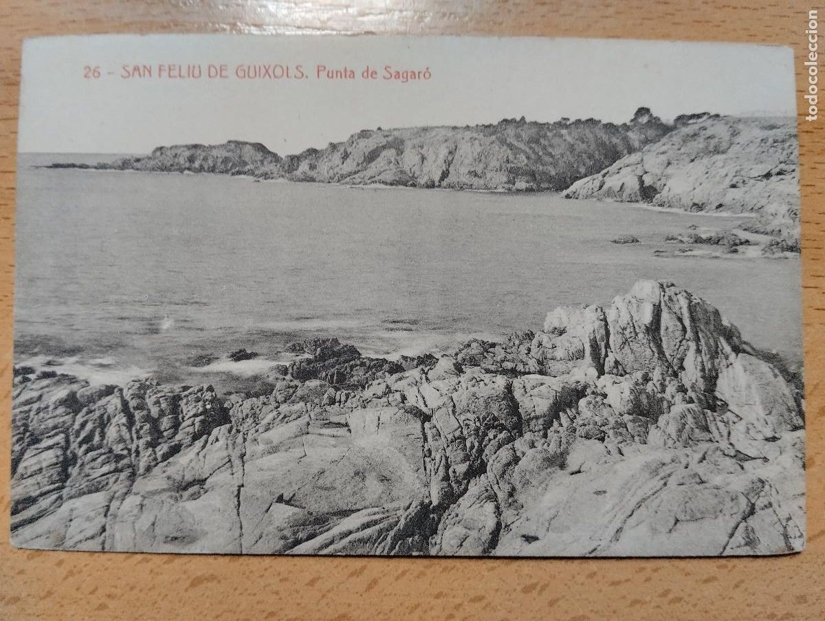Postales: SAN FELIU DE GUIXOLS PUNTA DE SAGARO FOTOTIPIA THOMAS N&ordm;26.