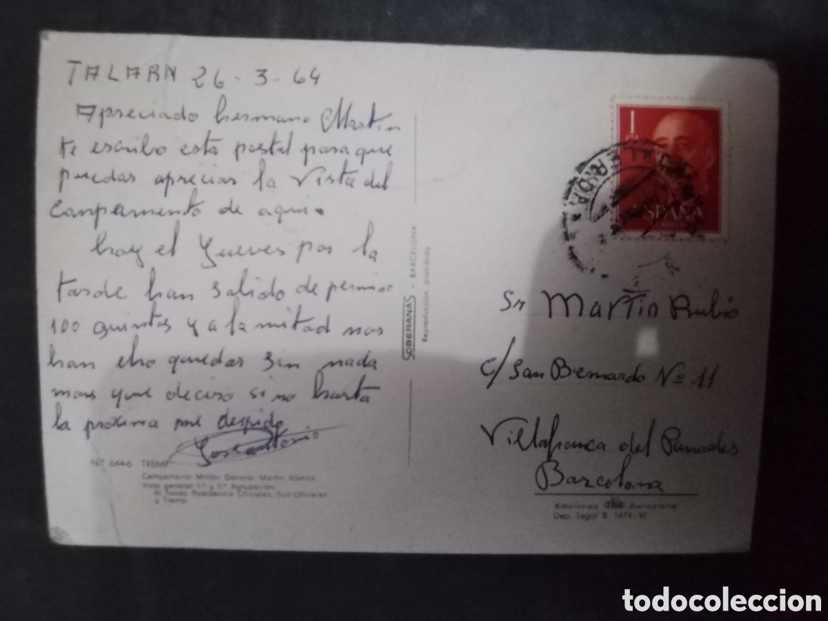 Postales: POSTAL DE TREMP a&ntilde;o 1964 - Foto 2