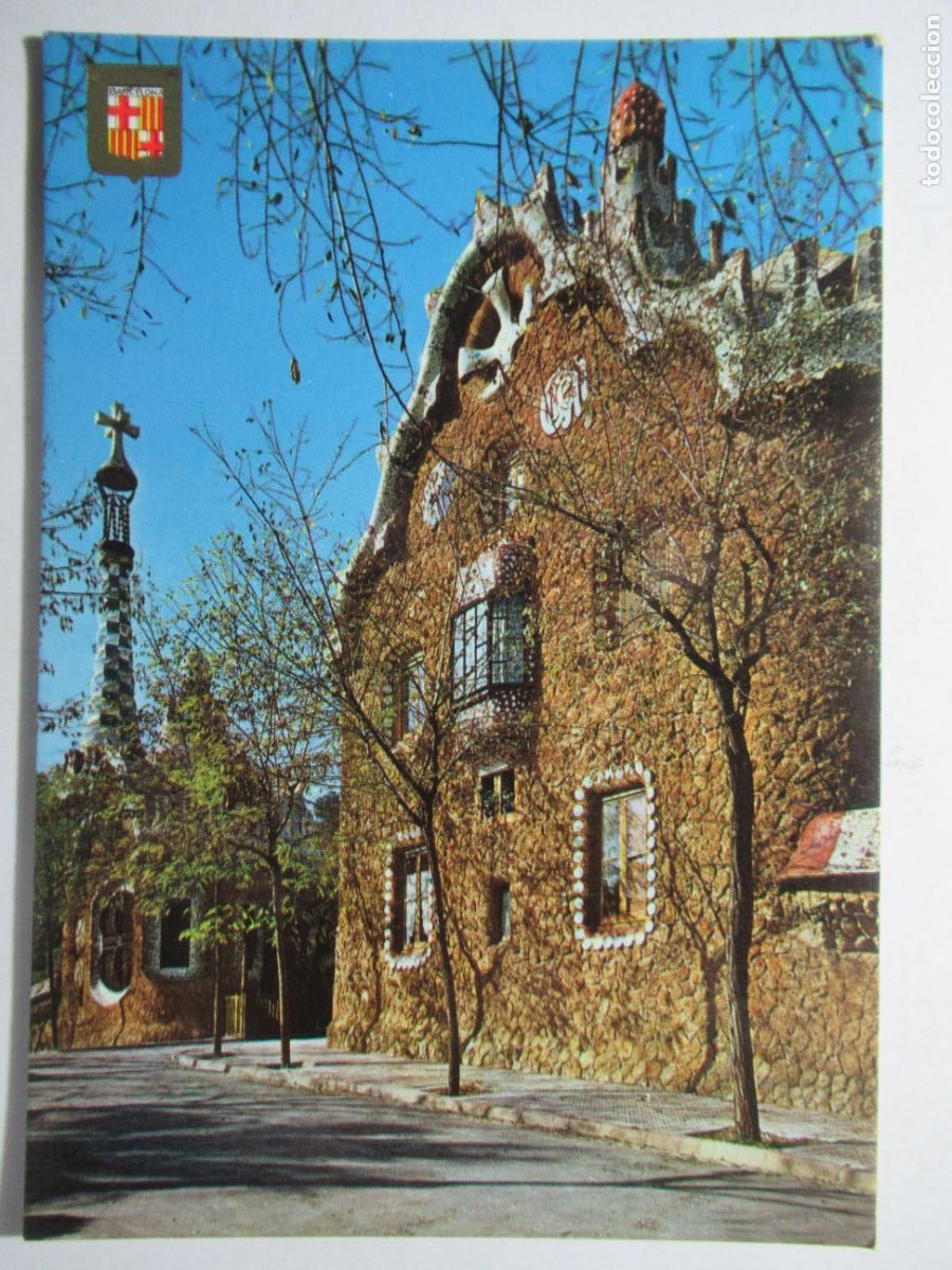 Postales: Barcelona - Entrada al Parc G&uuml;ell - Foto 1