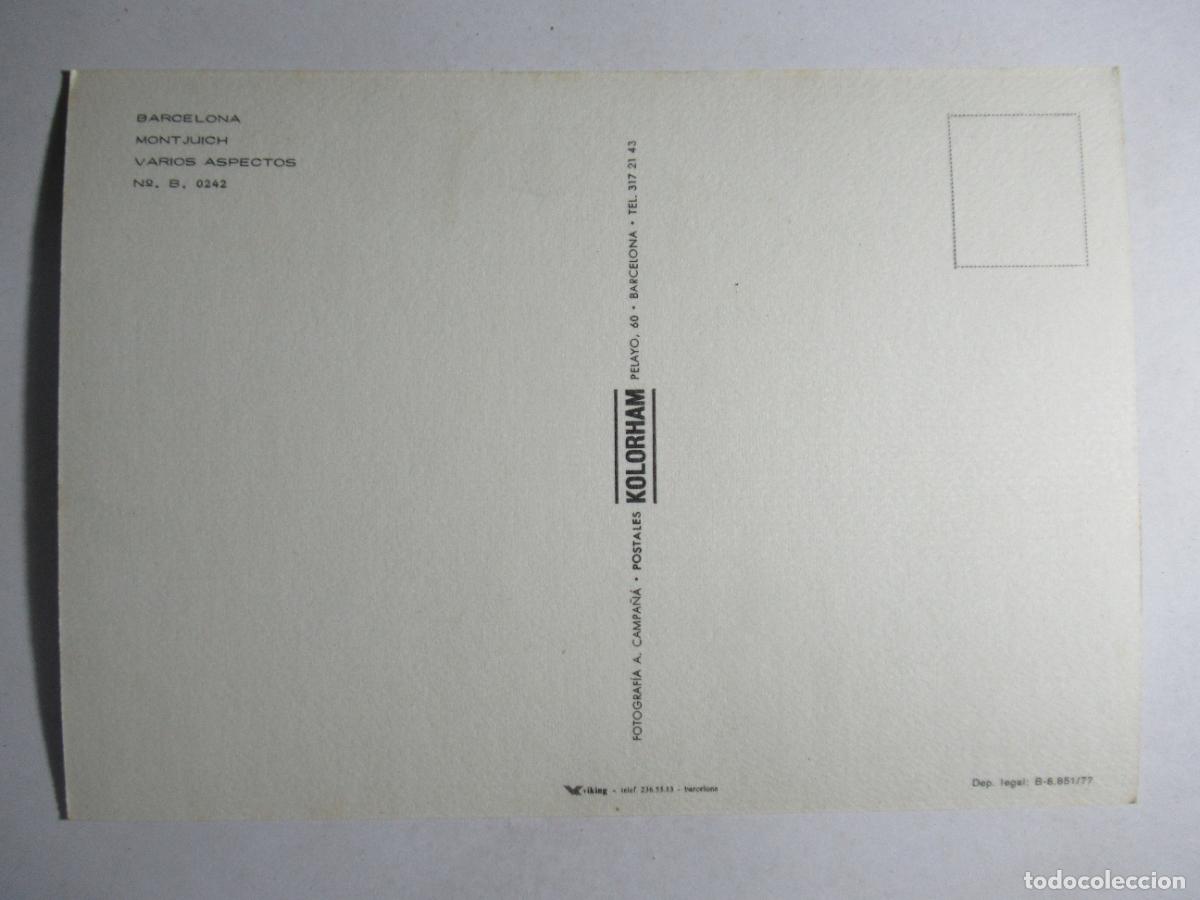 Postales: Barcelona - Monjuich - Foto 2