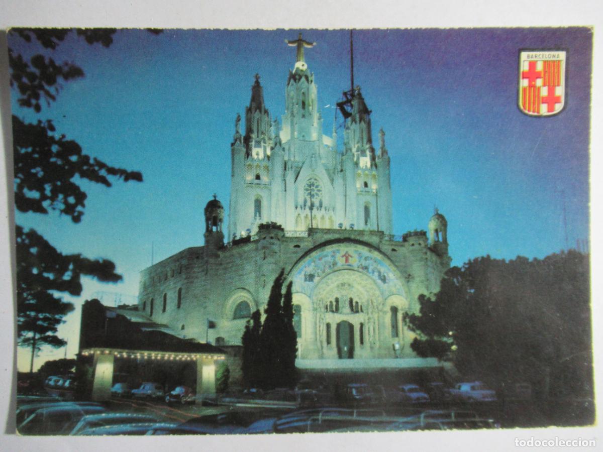 Postales: Barcelona - Tibidabo. Templo Expiatorio - Foto 1