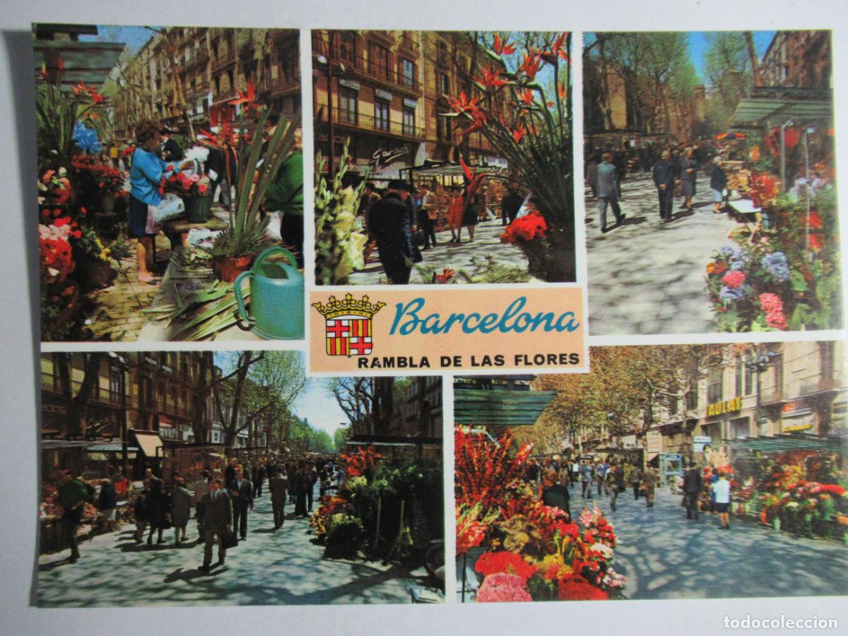 Postales: Barcelona - Rambla de las Flores - Foto 1