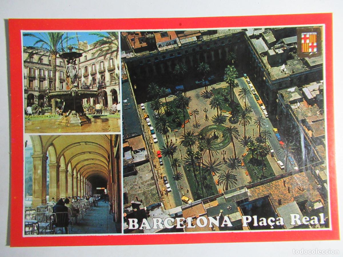 Postales: Barcelona - Pla&ccedil;a Real - Foto 1