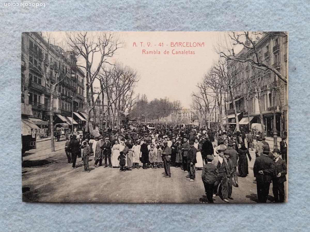 Postales: Barcelona. Rambla de Canaletas. - Foto 1