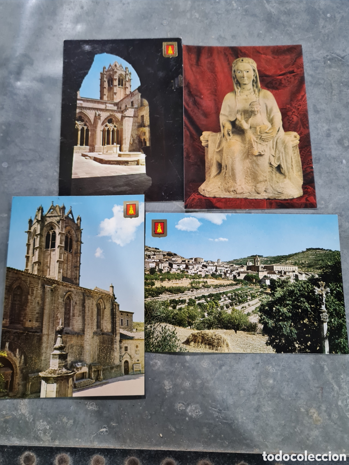 Postales: 4 postales de Vallbona de les Monjas sin circular - Foto 1