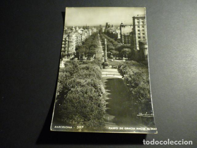 Postales: BARCELONA PASEO DE GRACIA - Foto 1