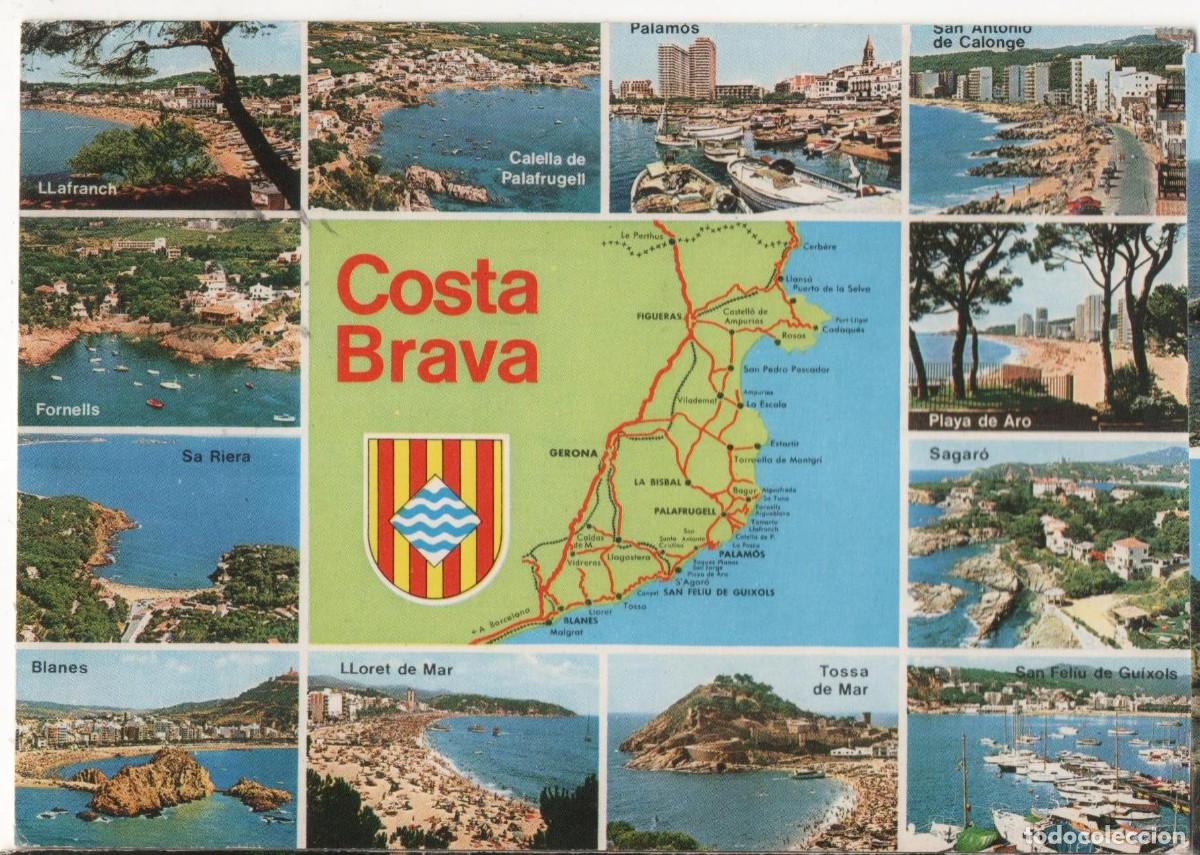 Postales: Girona-Costa Brava- -circulada- - Foto 1