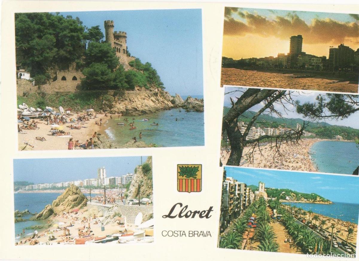 Postales: Girona-Lloret de Mar- Costa Brava-Circulada-