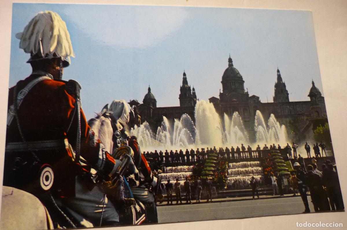 Postales: postal barcelona.-fuente monumental montjuich g.urbana caballo