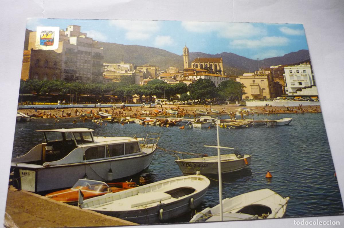 Postales: postal port bou parcial.-escrita