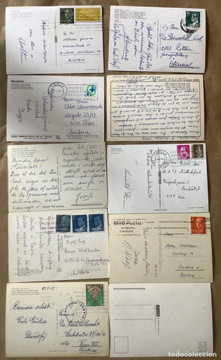 Postales: LOTE 10 postales de BARCELONA - Foto 2