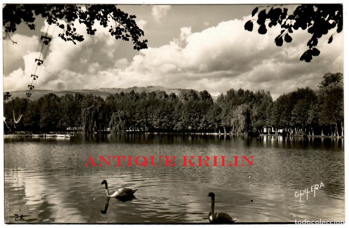 Postales: PUIGCERDA N&ordm; 25 EL LAGO / FOTO GUILERA / DIS. LIBRERIA DOMENECH / SIN CIRCULAR