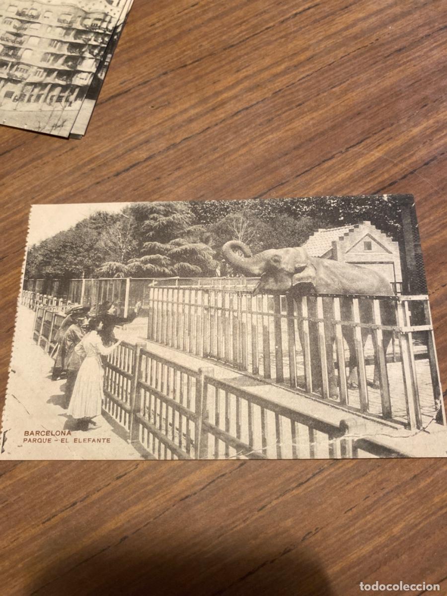 Postales: Barcelona. Parque. El elefante - Foto 1