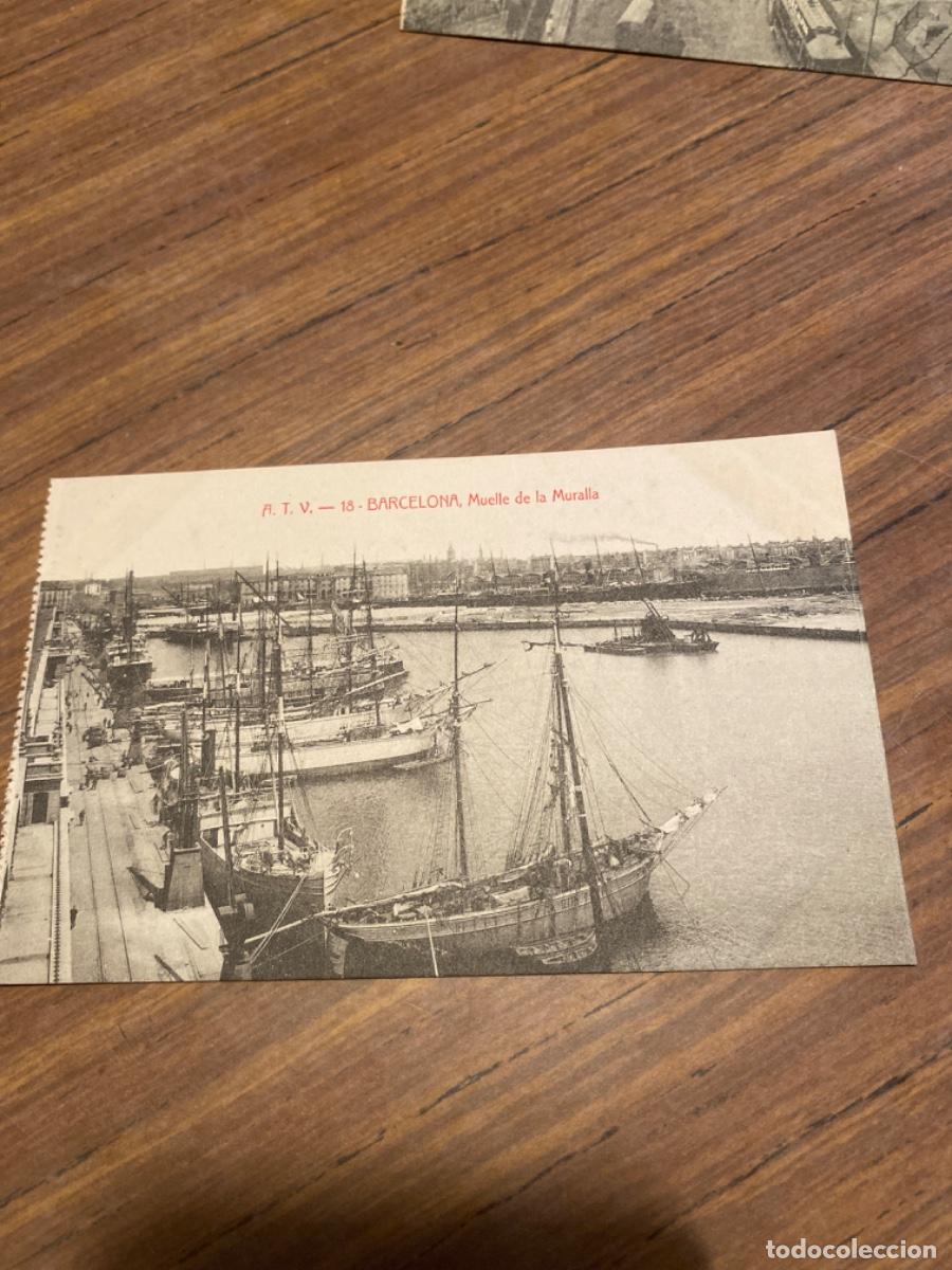 Postales: Barcelona. Muelle de la muralla - Foto 1