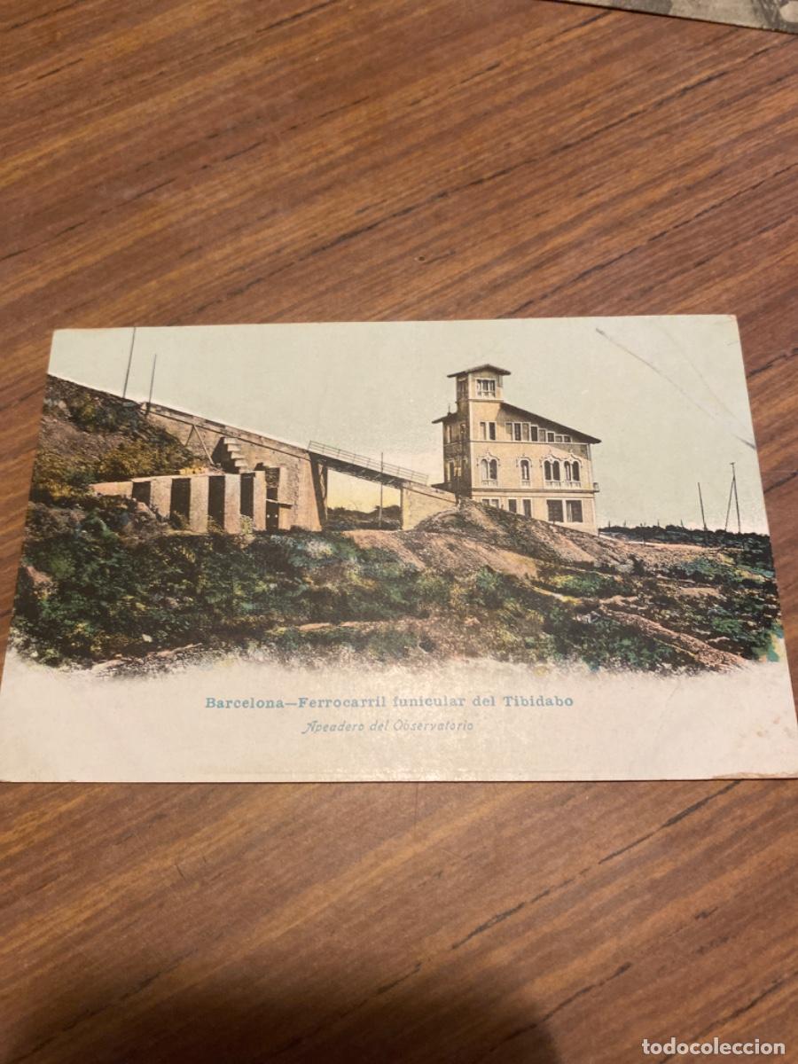 Postales: Barcelona. Ferrocarril funicular del Tibidabo - Foto 1