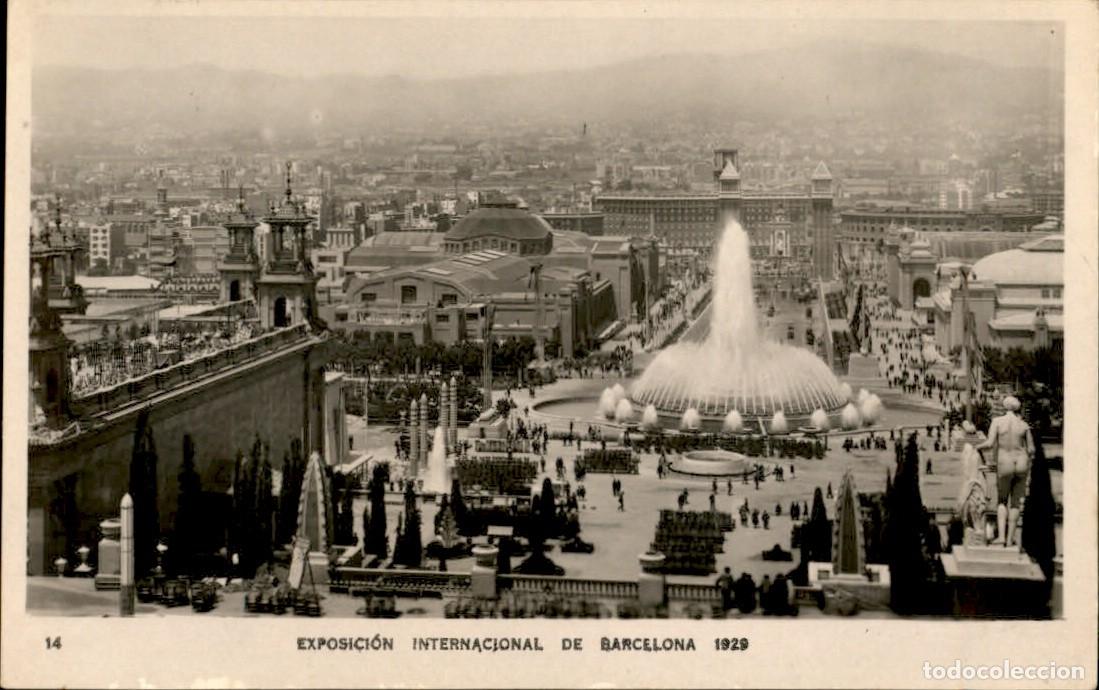 Cartoline: Barcelona - Barna - Exposicion internacional de Barcelona 1929 CPA AK Fuente magica