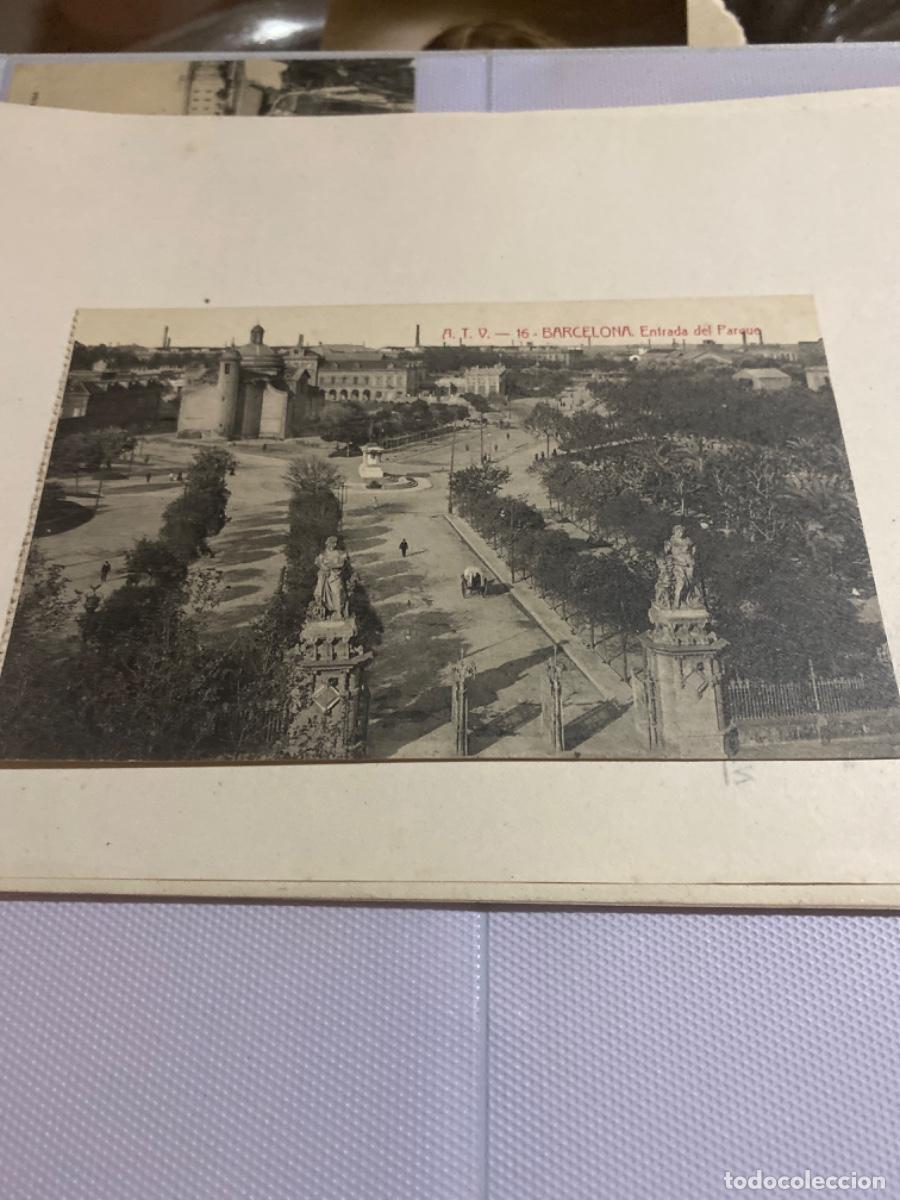 Postales: Barcelona. Entrada del parque - Foto 1