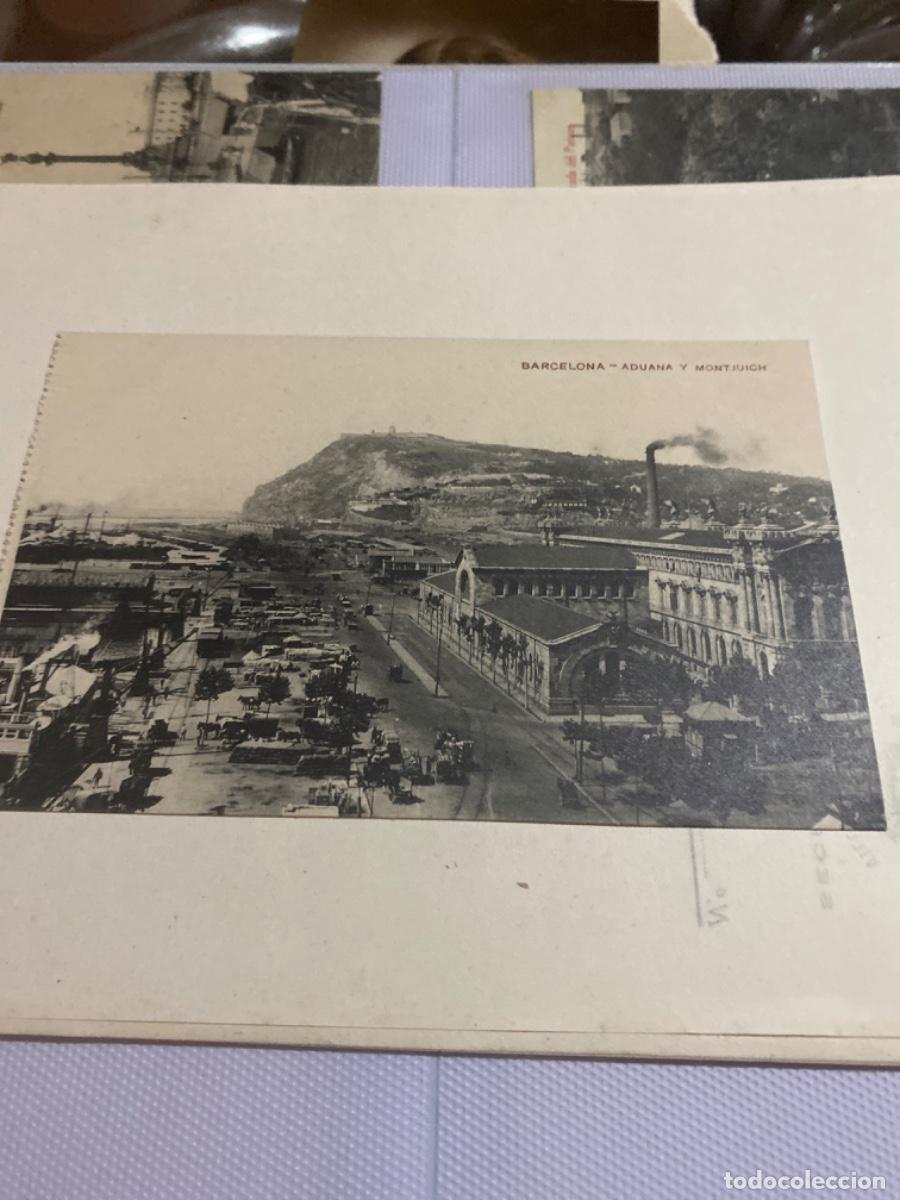 Postales: Barcelona. Aduana y Montjuich - Foto 1