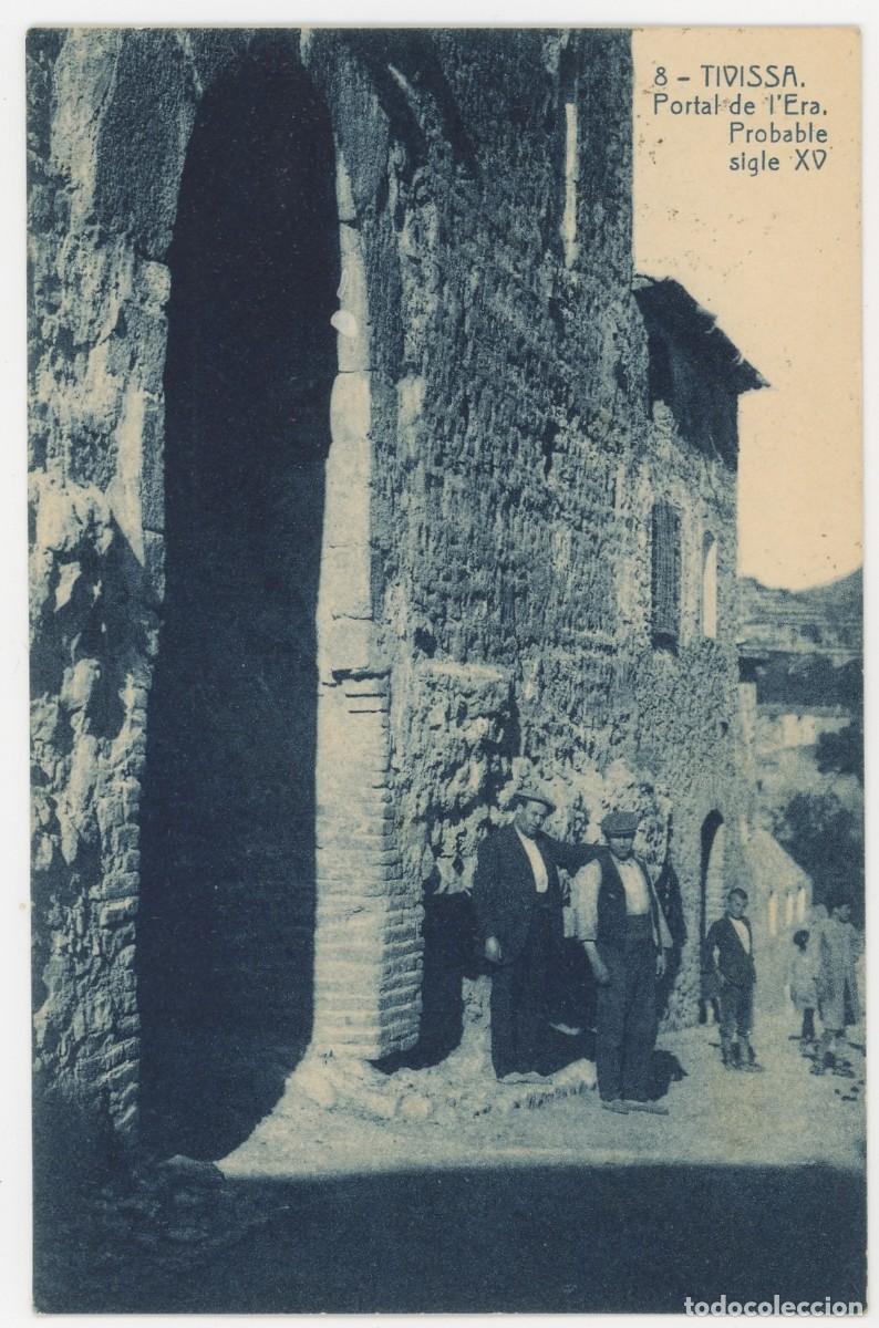 Postcards: a09597 tivissa portal de l'era probable segle xv n&ordm;8 circulada 1935 animada