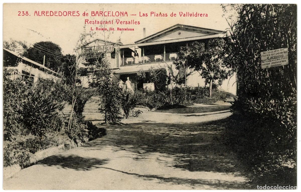 Postais: a09598 vallvidrera les planes restaurant versalles roisin n&ordm;238 sc