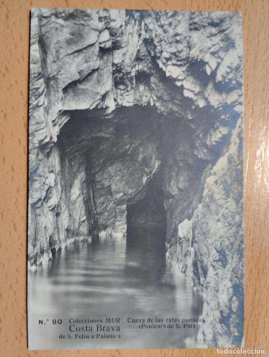 Postales: Postal FOTOGRAFICA CUEVA RATAS PANADAS PONIENTE S. POL - SAN FELIU DE GUIXOLS Colecciones MUR N&ordm;80