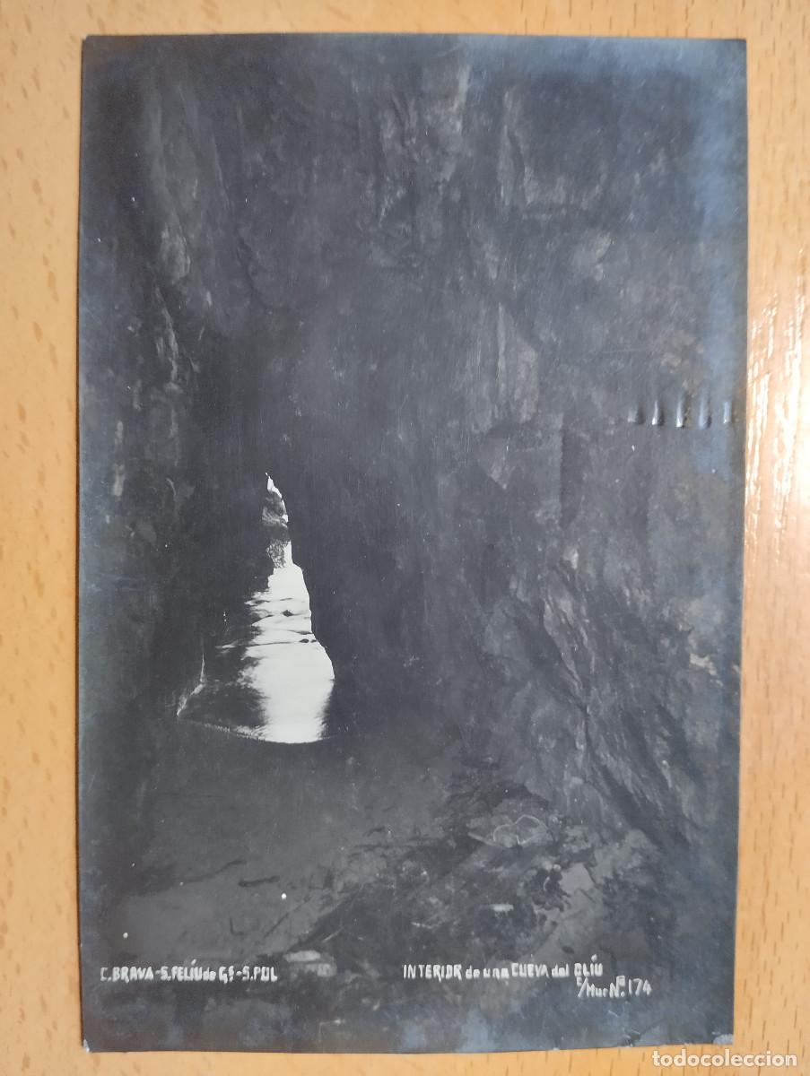 Postales: Postal FOTOGRAFICA INTERIOR CUEVA OLIU - SAN FELIU DE GUIXOLS Colecciones MUR 174