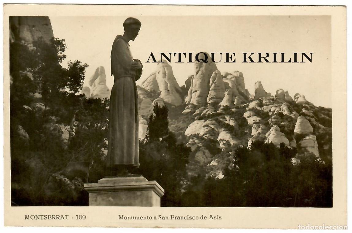Postales: MONTSERRAT N&ordm; 109 MONUMENTO A SAN FRANCISCO DE ASIS / SIN CIRCULAR