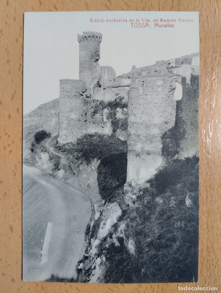 Postales: TOSSA - GIRONA. MURALLES. ED. VDA. RAM&Oacute;N TOM&Aacute;S - Foto 1