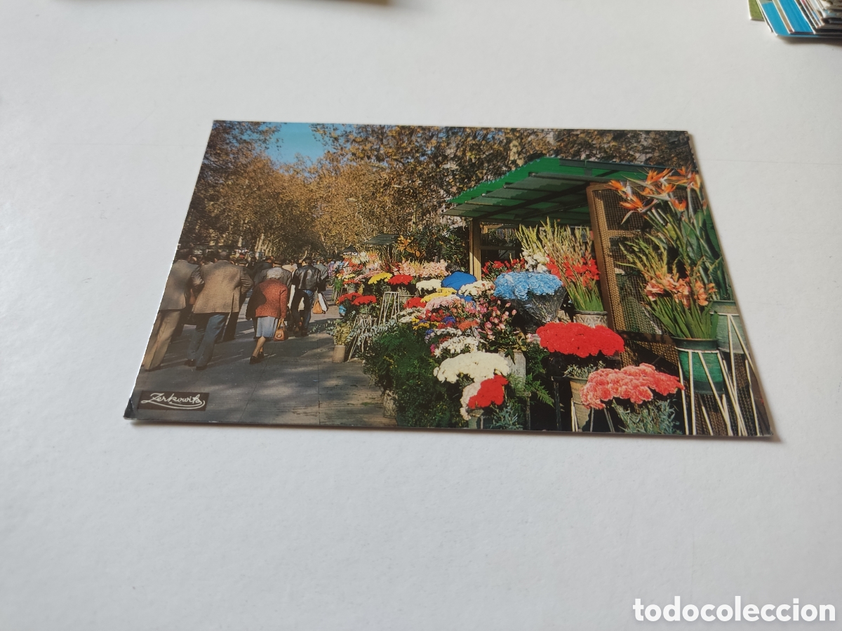 Postales: Postal Barcelona Rambla de las Flores - Foto 1