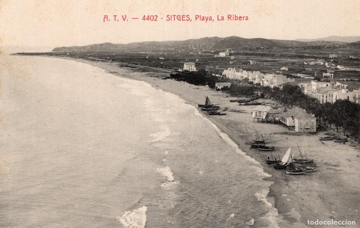 Postales: SITGES. ATV 4402. PLAYA, LA RIBERA - Foto 1
